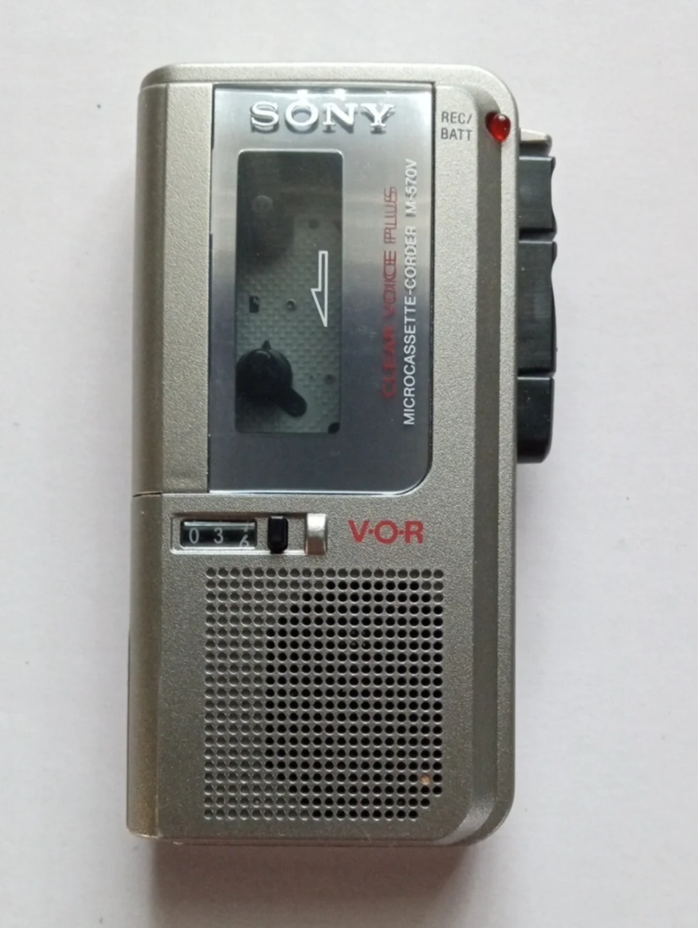 Sony Vintage Silver Microcassette Voice Recorder